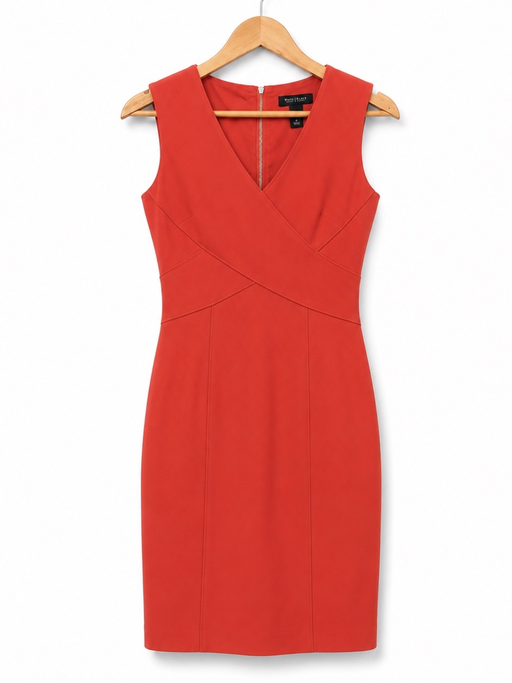 White House Black Market Burnt Orange Sheath Dress Size 2 Career Corporate